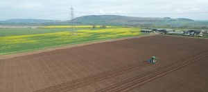 Ridging the fields in preparation for planting this spring